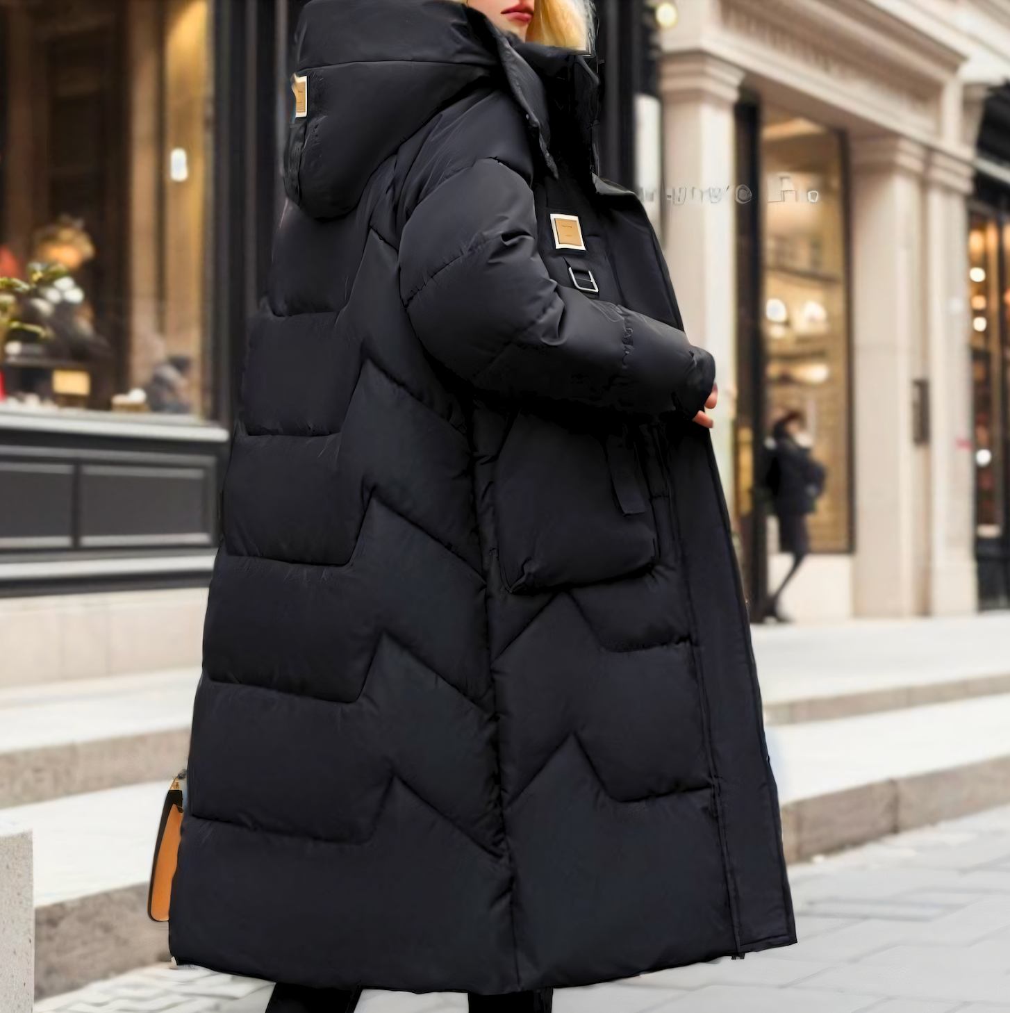 Long Puffer Jacket Quilted Luxe Winter Statement