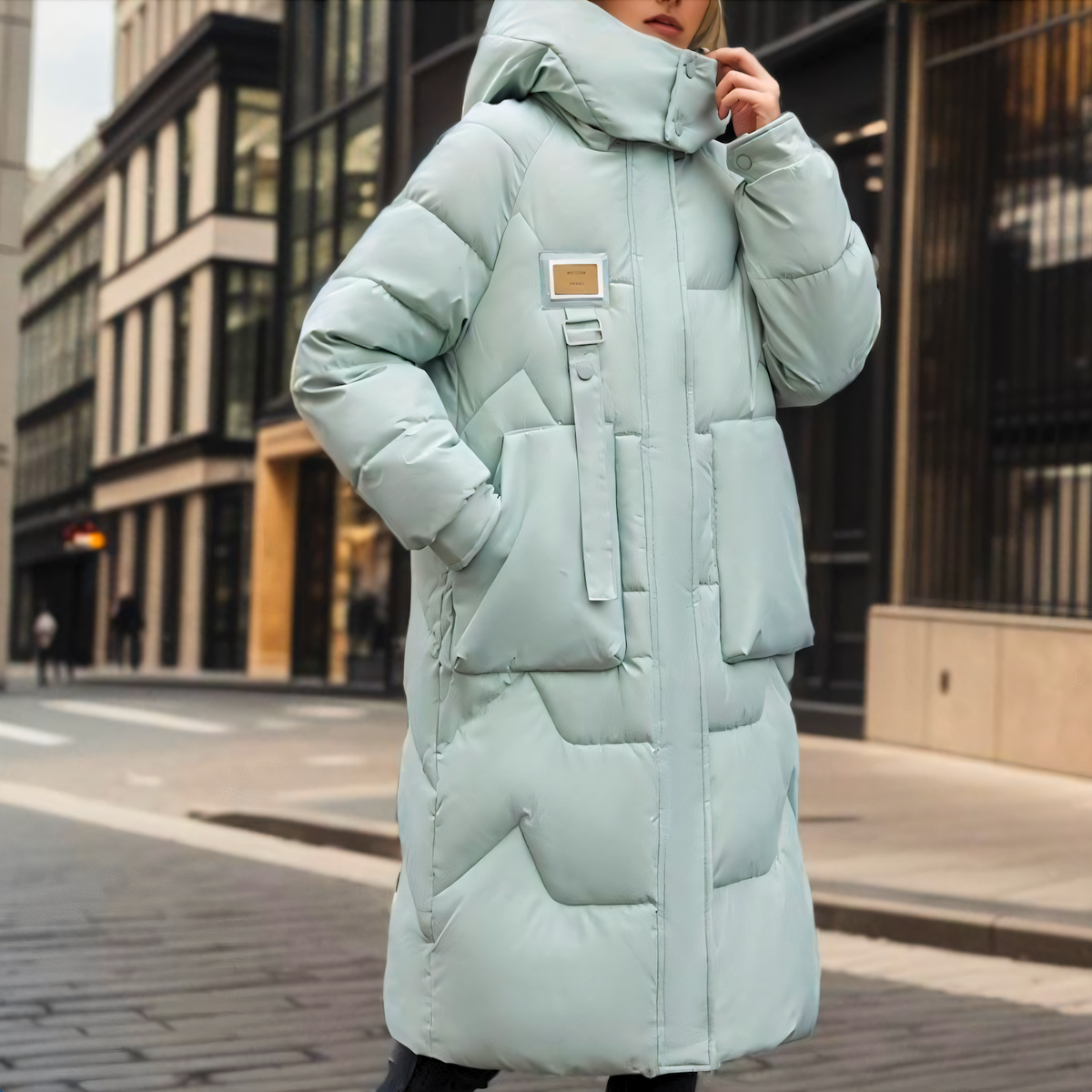 Long Puffer Jacket Quilted Luxe Winter Statement