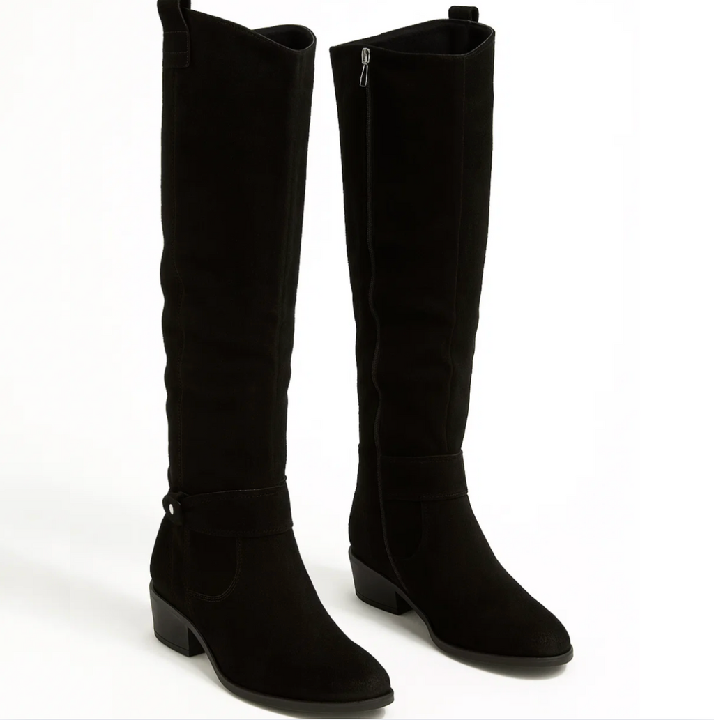Suede Boots Soft 3cm Heel Elegant Comfortable Fit