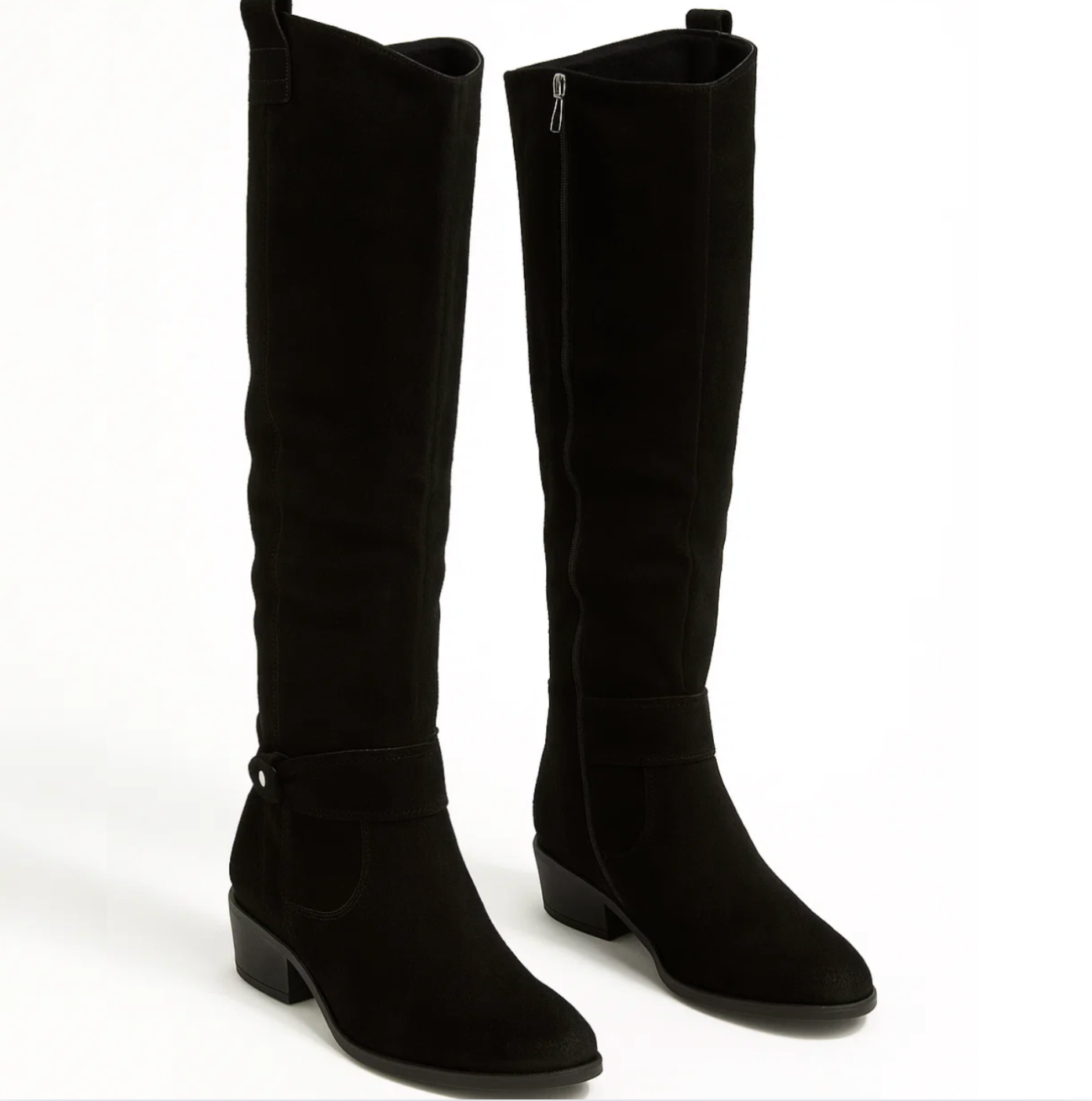 Suede Boots Soft 3cm Heel Elegant Comfortable Fit