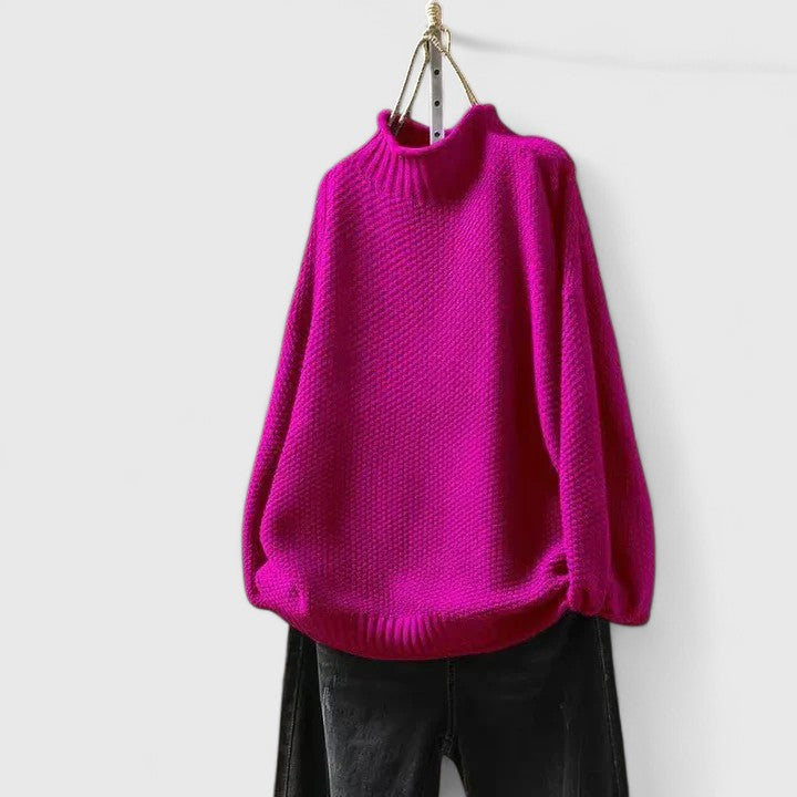 Soft Knit Jumper Tailored Round Neck Long Sleeve Everyday