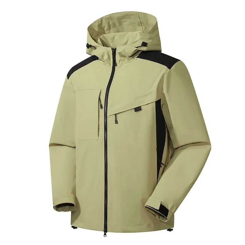 Men's Ski Jacket Hooded Casual Sporty Winter Outerwear