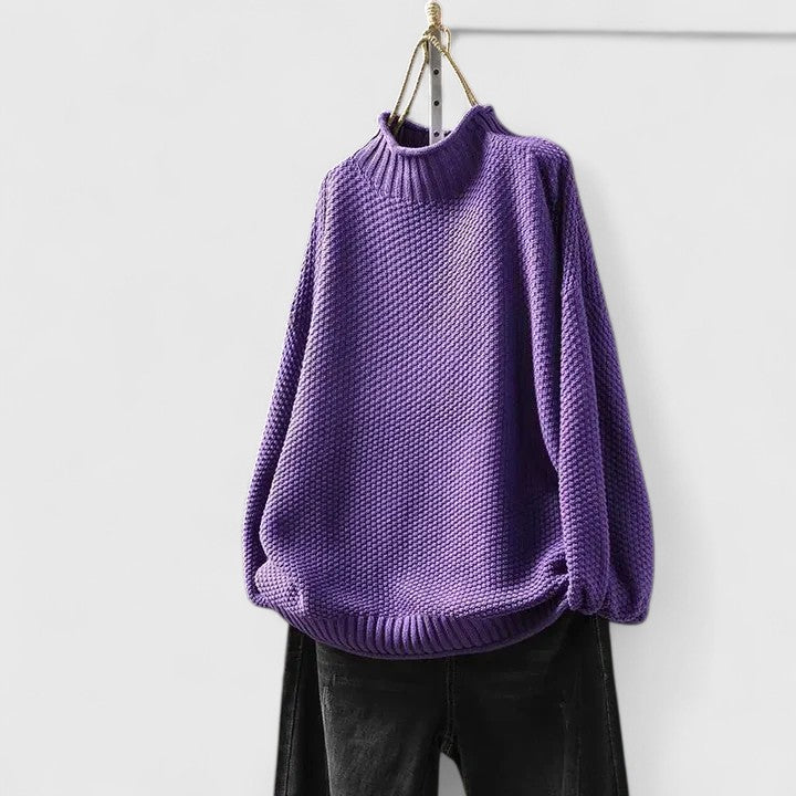 Soft Knit Jumper Tailored Round Neck Long Sleeve Everyday