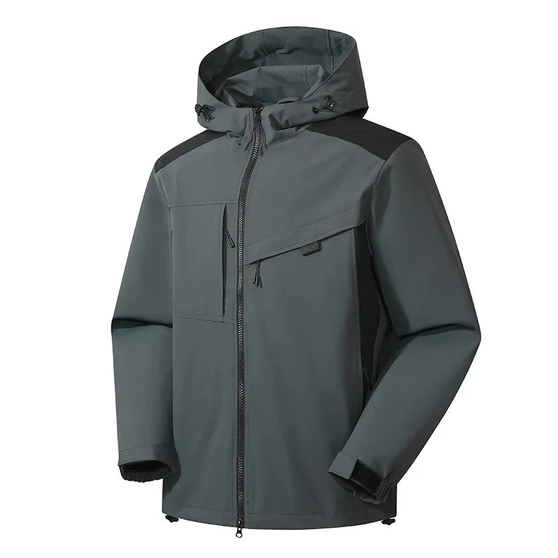 Men's Ski Jacket Hooded Casual Sporty Winter Outerwear