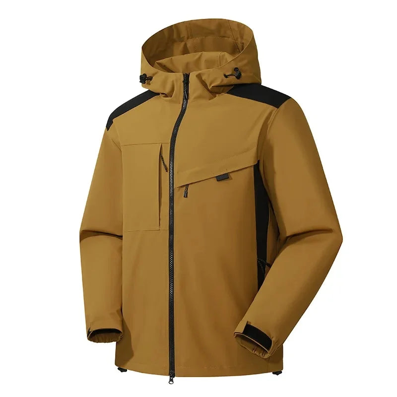Men's Ski Jacket Hooded Casual Sporty Winter Outerwear