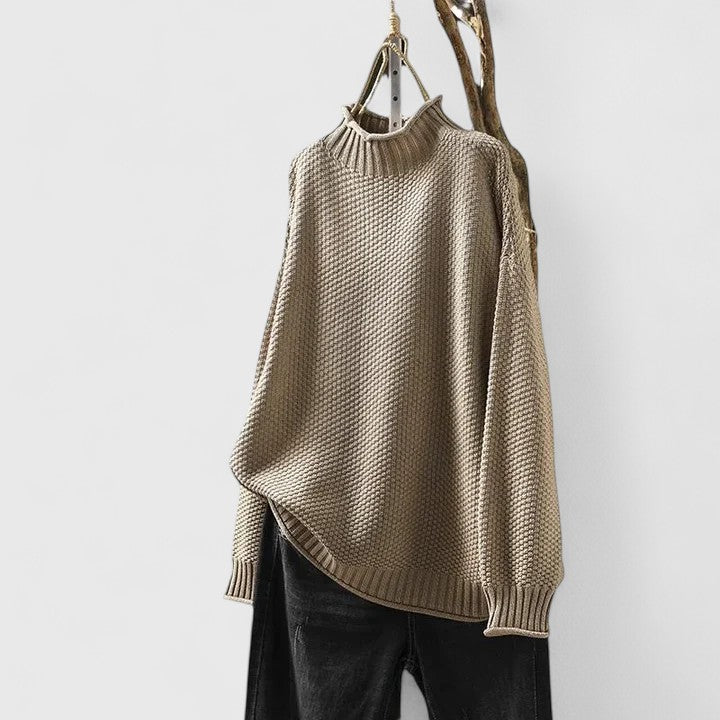 Soft Knit Jumper Tailored Round Neck Long Sleeve Everyday