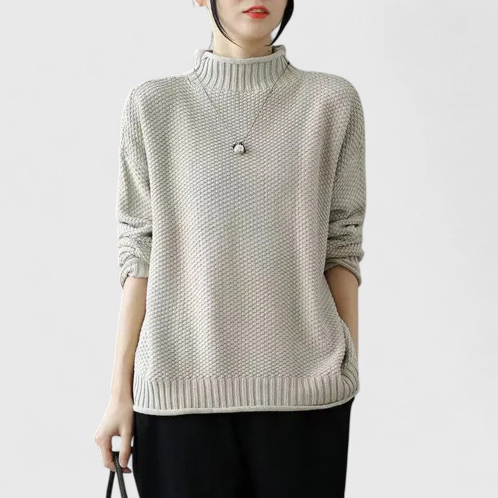 Soft Knit Jumper Tailored Round Neck Long Sleeve Everyday