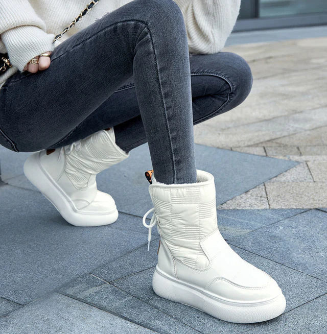 Waterproof Ankle Boots Warm Lined Rain Snow Winter Grip