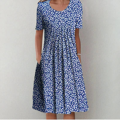 Cotton Summer Dress Breathable Holiday Beach Vacation