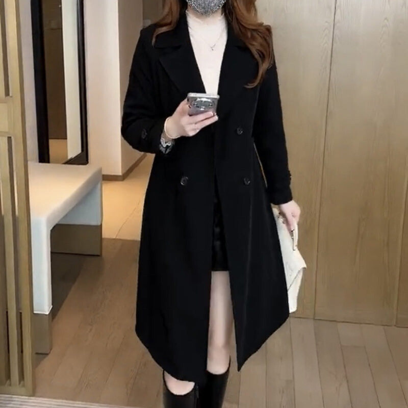 Trench Coat Elegant Classic Modern Features Winter