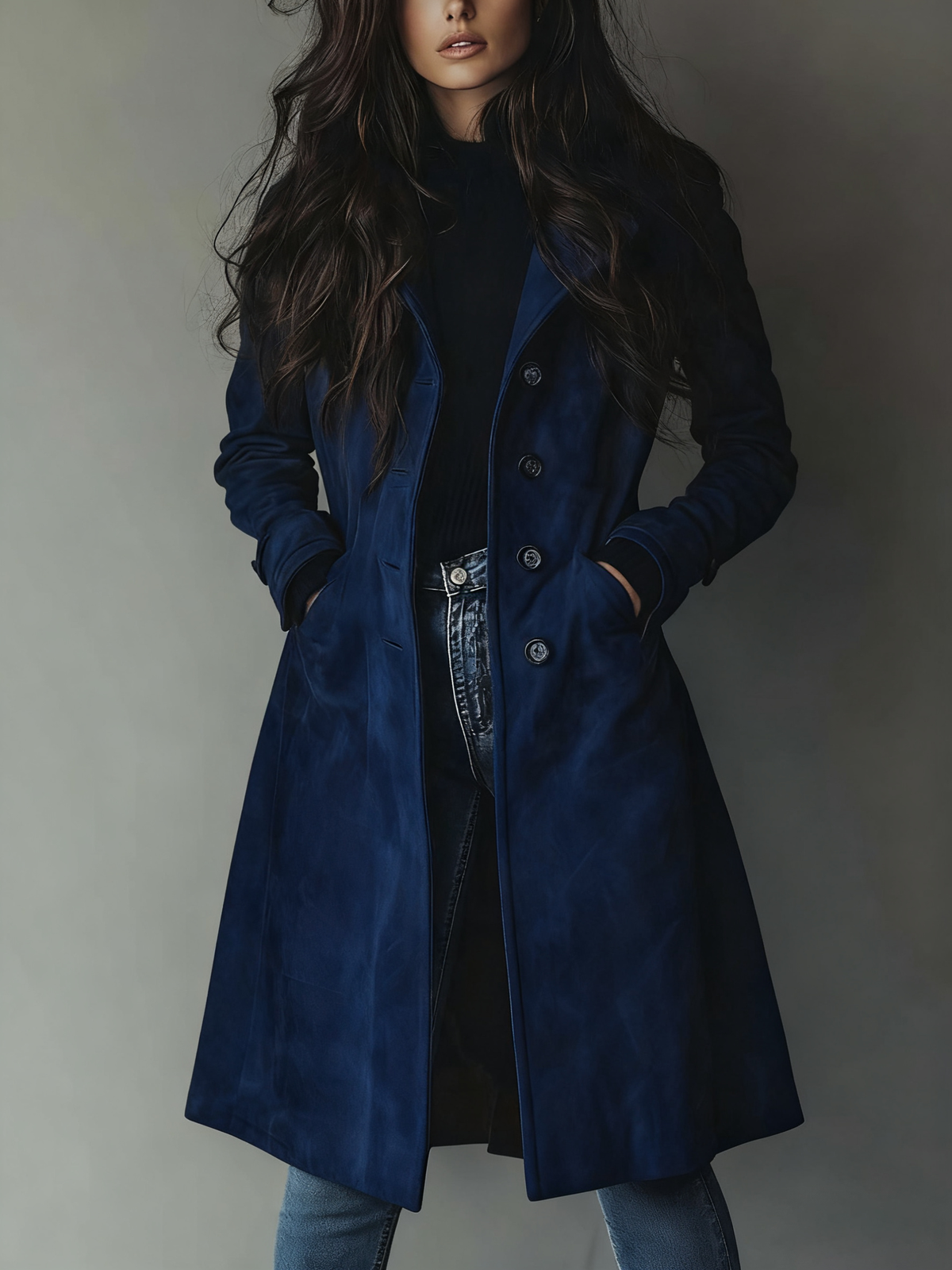Vintage Trench Coat Classic Belted Timeless Layering
