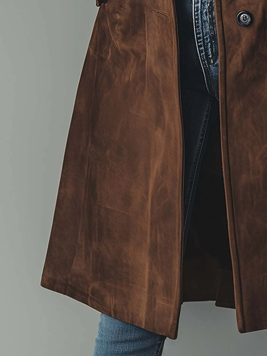 Vintage Trench Coat Classic Belted Timeless Layering
