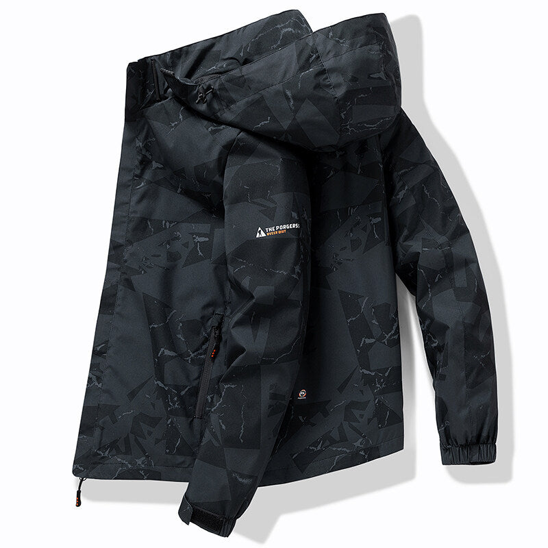 Men's Ski Jacket Hooded Sporty Design Winter Outerwear