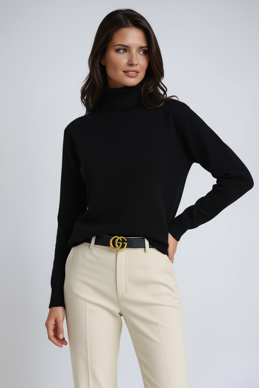 The Slim Fit Fine Knit Roll Neck