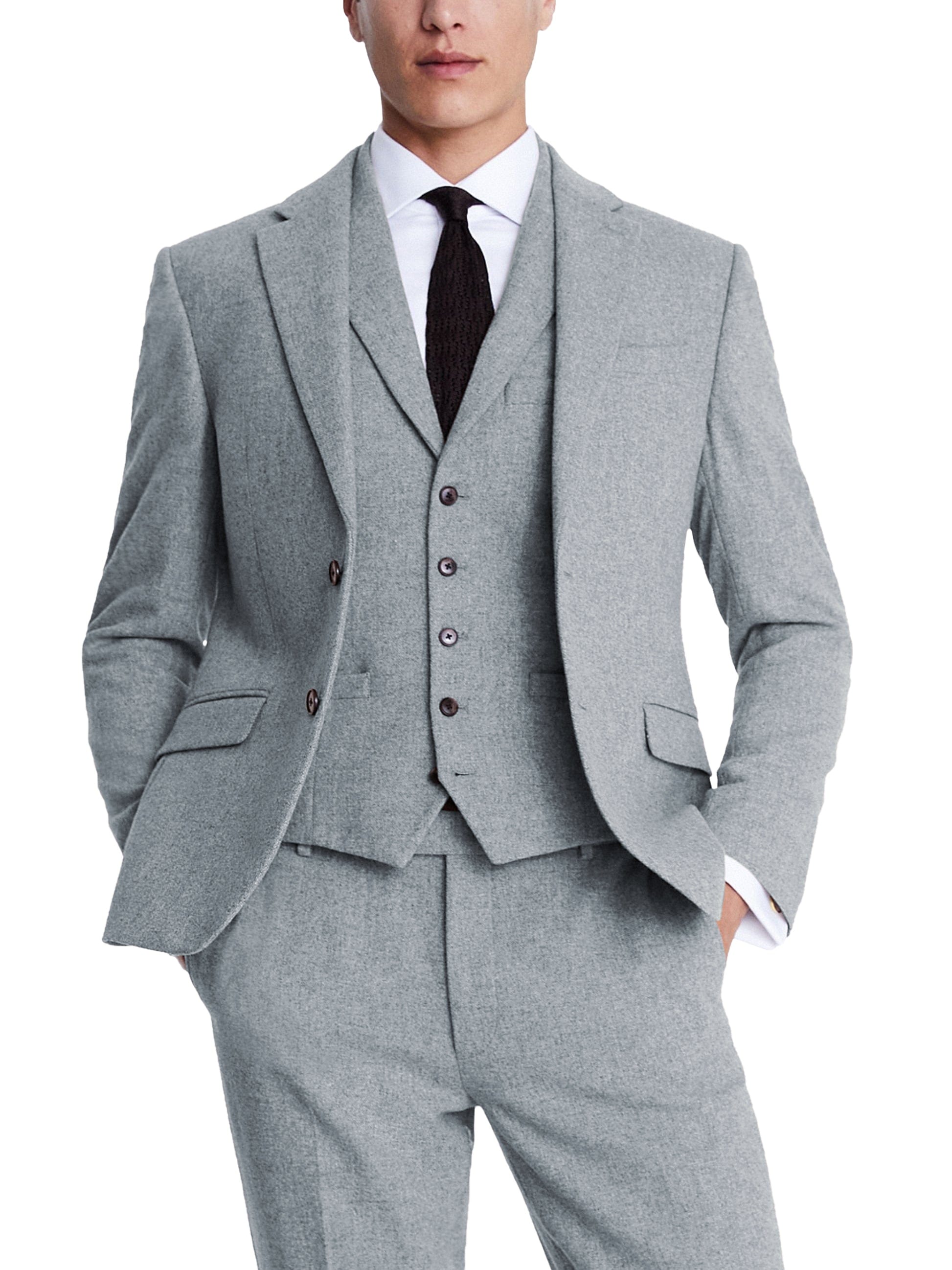 Tweed 3 Piece Suit Blazer Vest Trousers