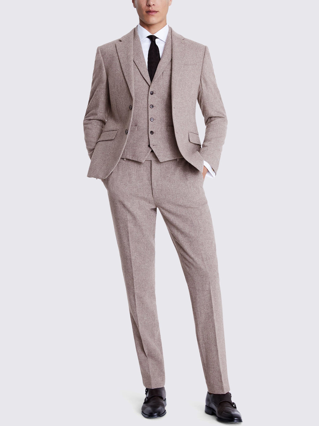 Tweed 3 Piece Suit Blazer Vest Trousers