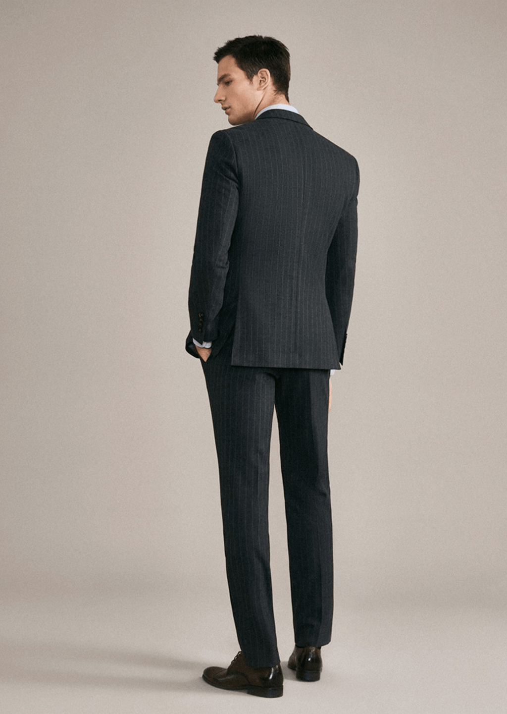 Striped Wedding 3 Piece Suit Blazer Vest Trousers