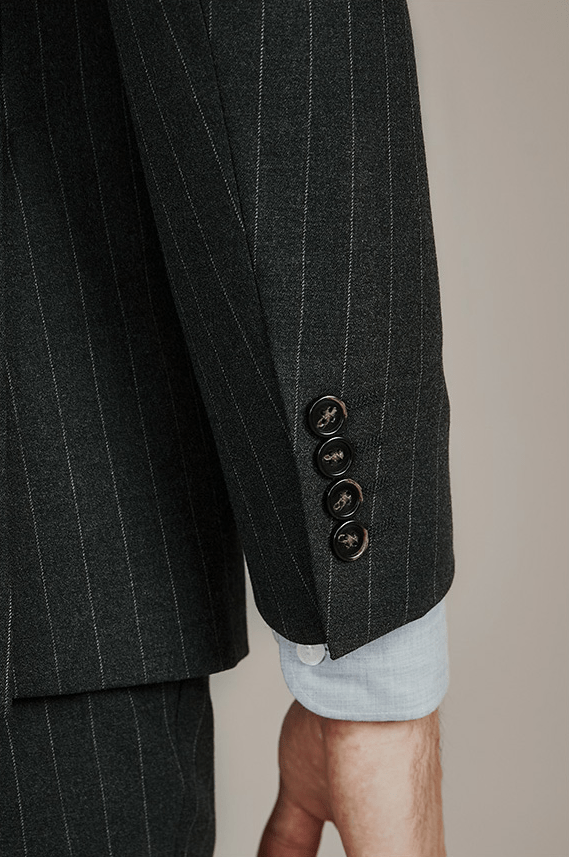 Striped Wedding 3 Piece Suit Blazer Vest Trousers