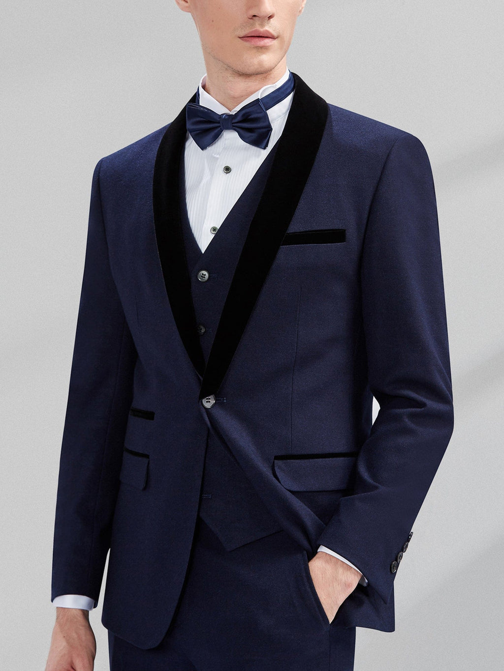 Velvet 3 Piece Suit Blazer Vest Trousers