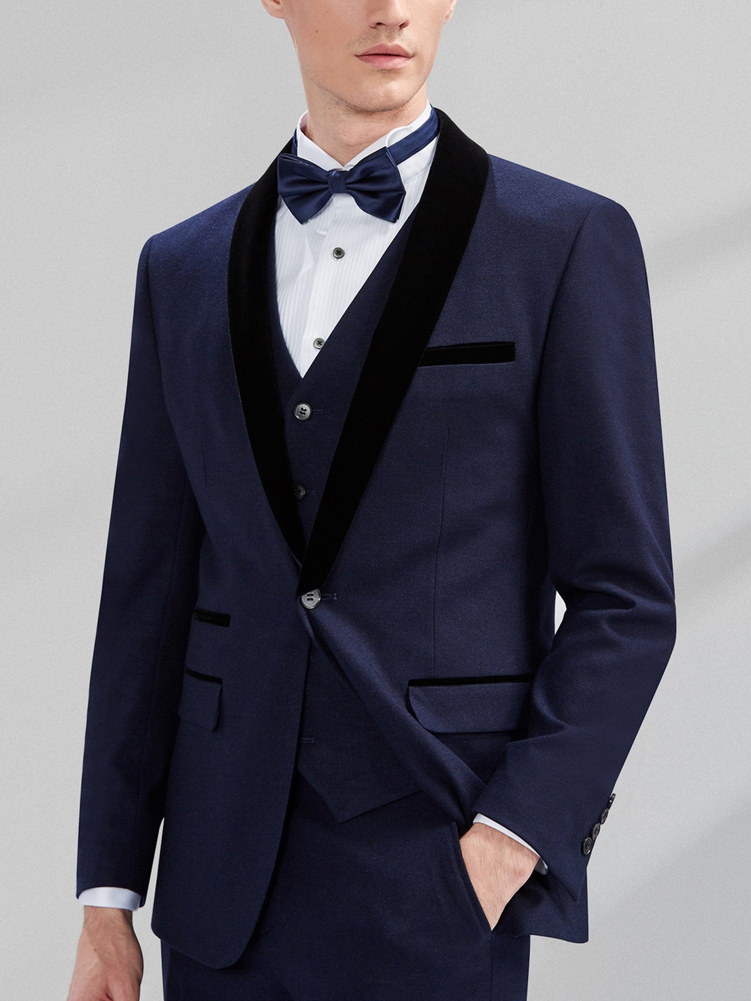 Velvet 3 Piece Suit Blazer Vest Trousers