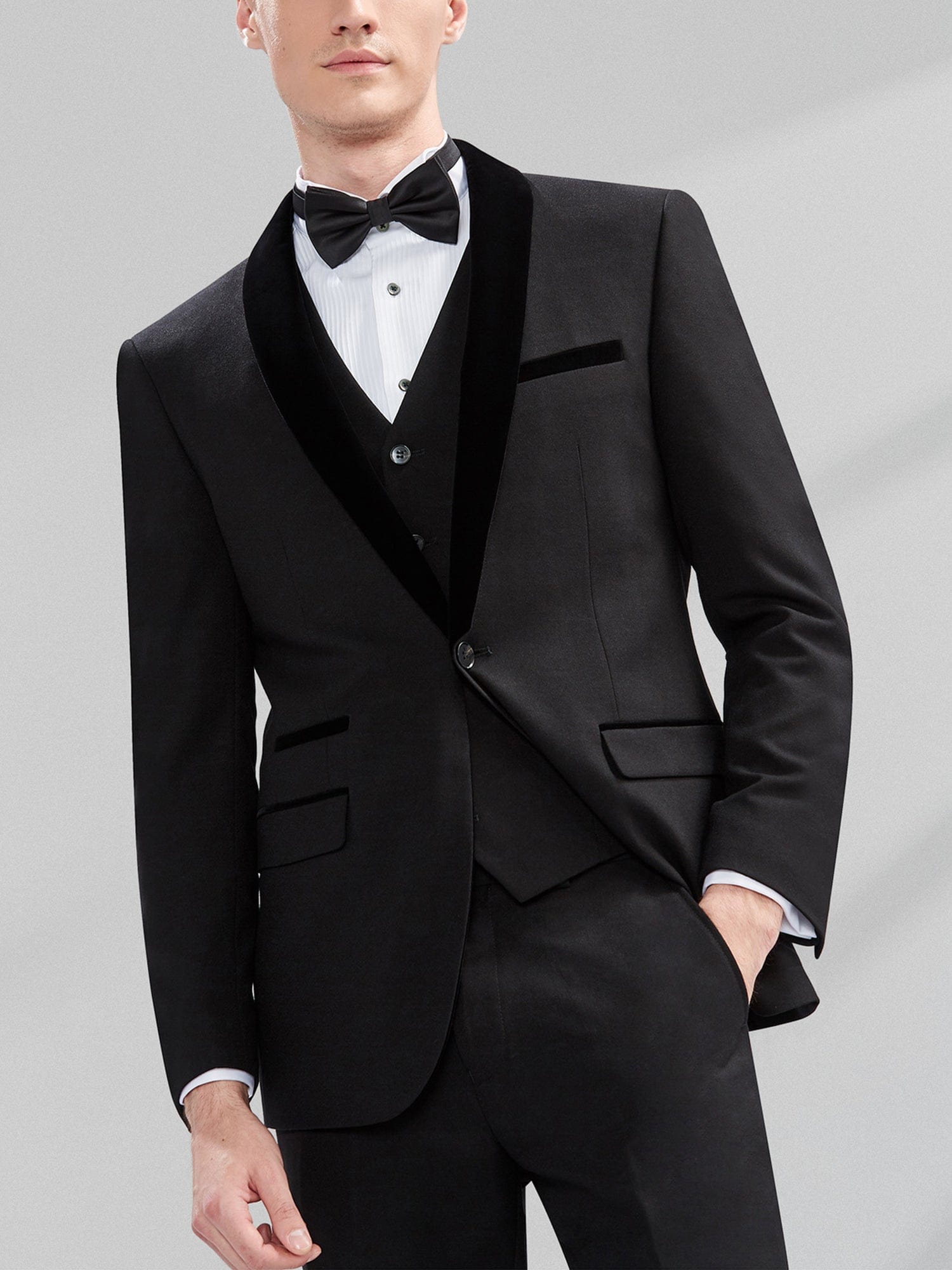 Velvet 3 Piece Suit Blazer Vest Trousers