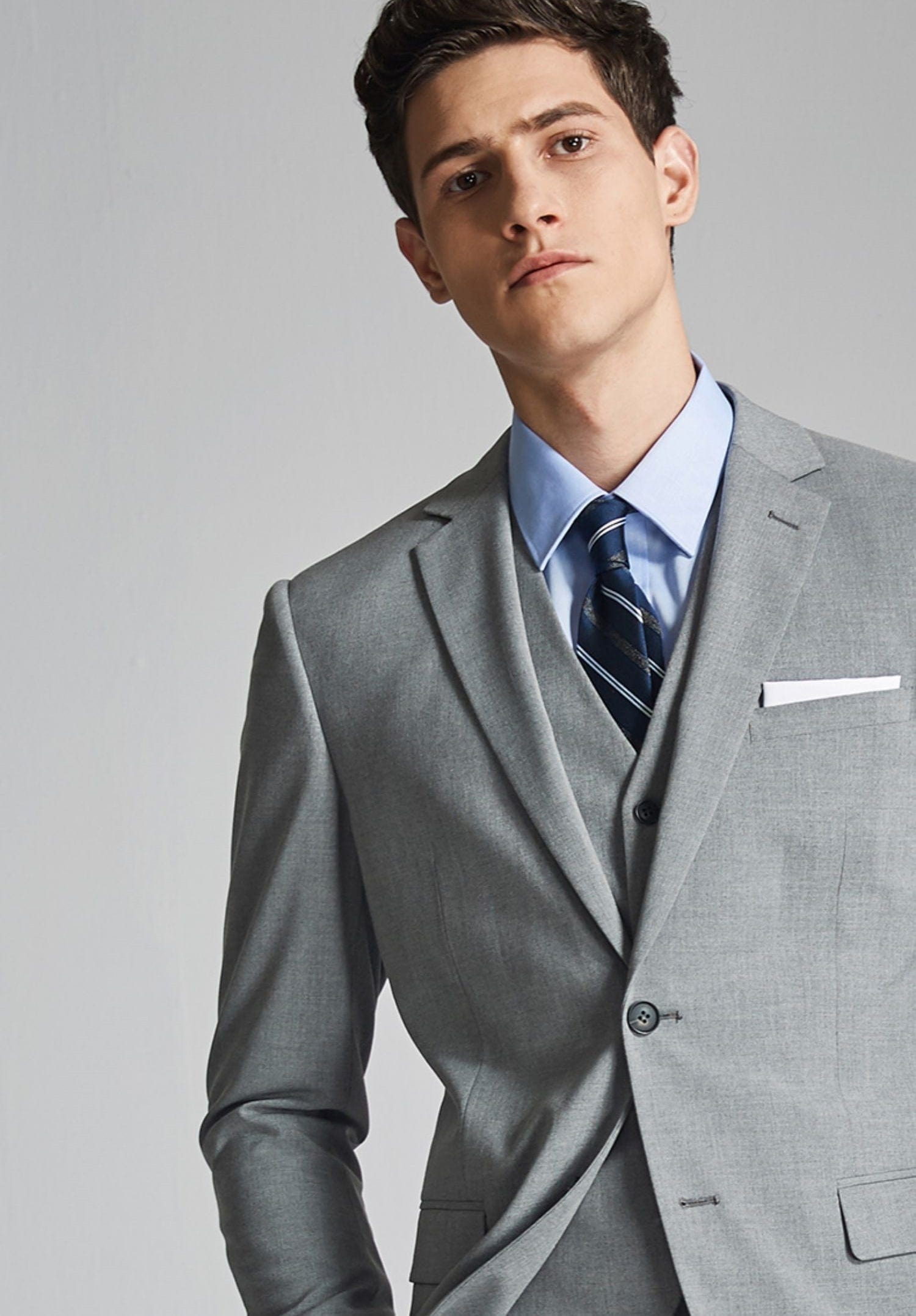 3 Piece Suit Blazer Vest Trousers