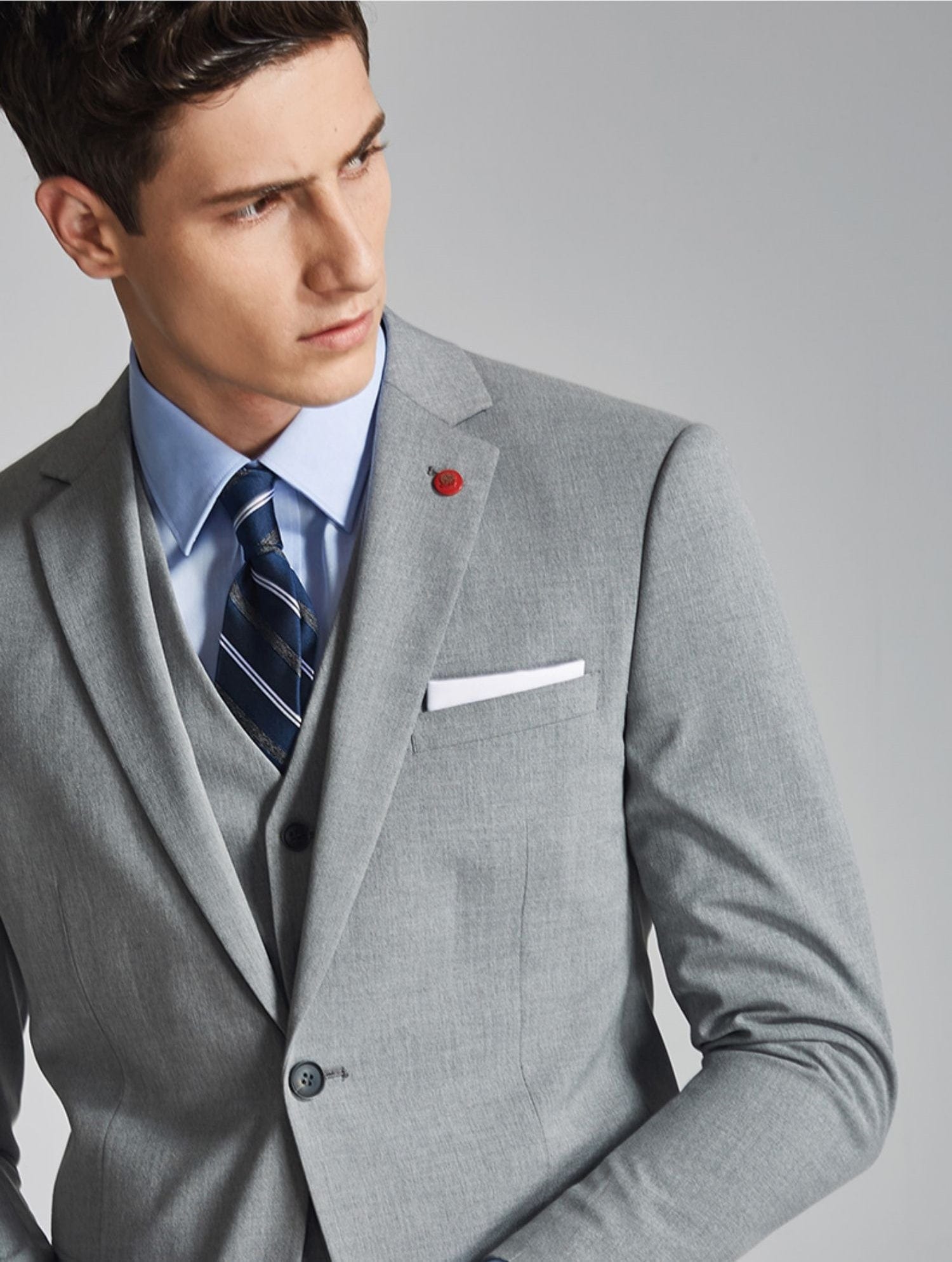 3 Piece Suit Blazer Vest Trousers