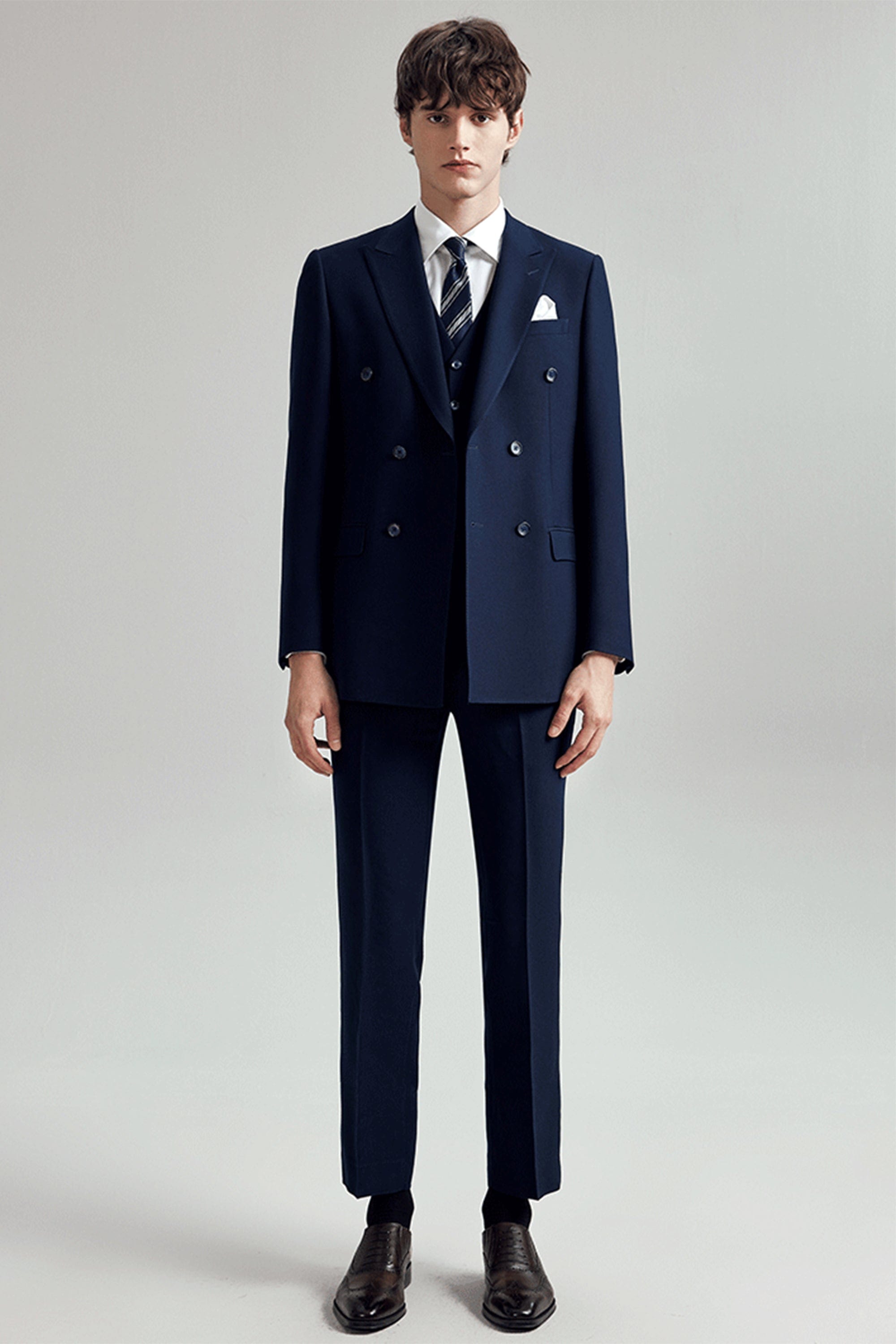 3 Piece Suit Blazer Vest Trousers