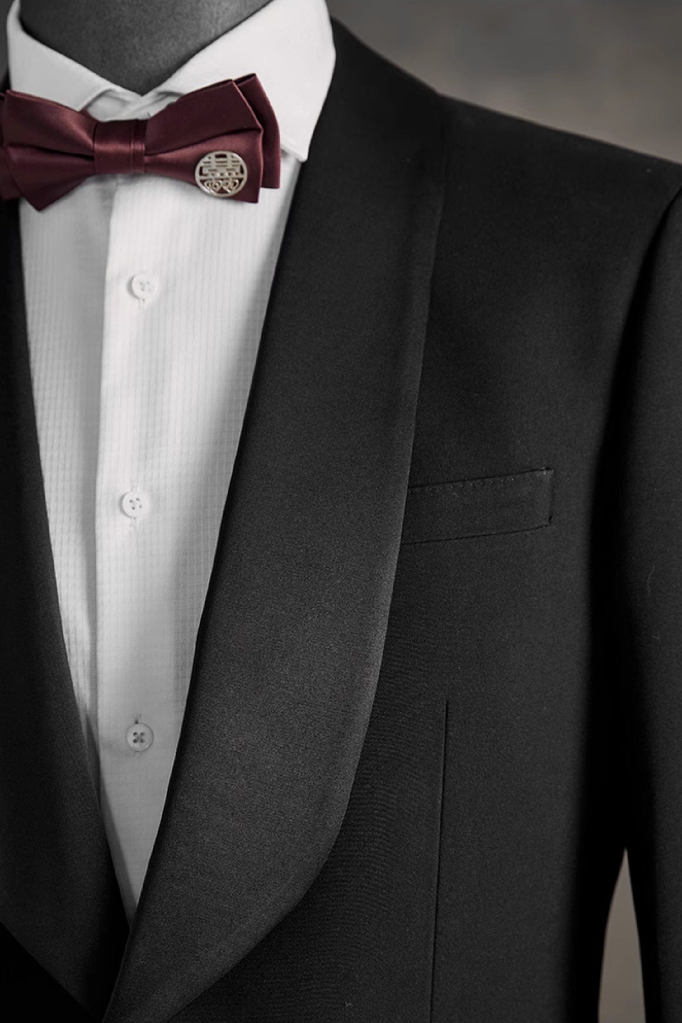 Shawl Lapel Wedding Business 3 Piece Suit Blazer Vest Trousers