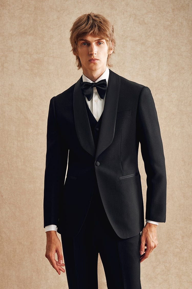 Shawl Lapel Wedding Business 3 Piece Suit Blazer Vest Trousers