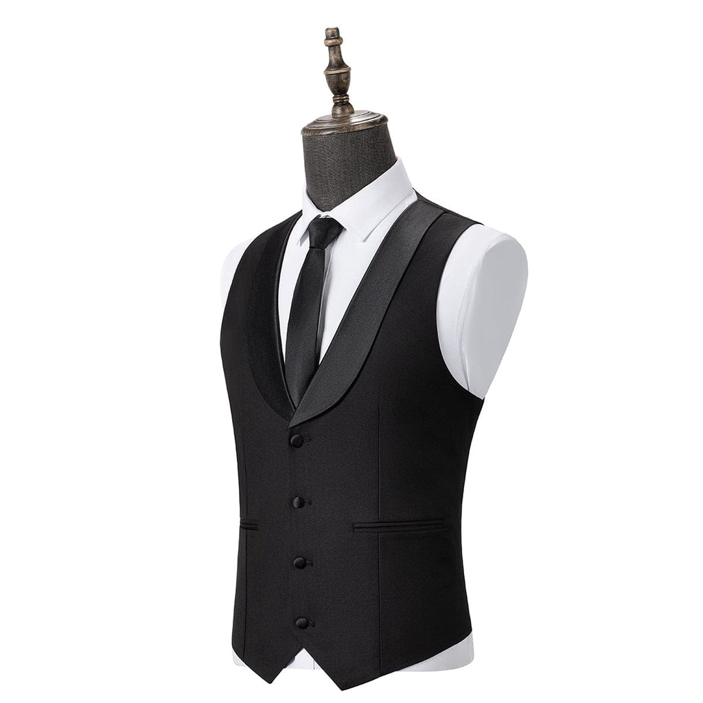 Satin 3 Piece Suit Blazer Vest Trousers