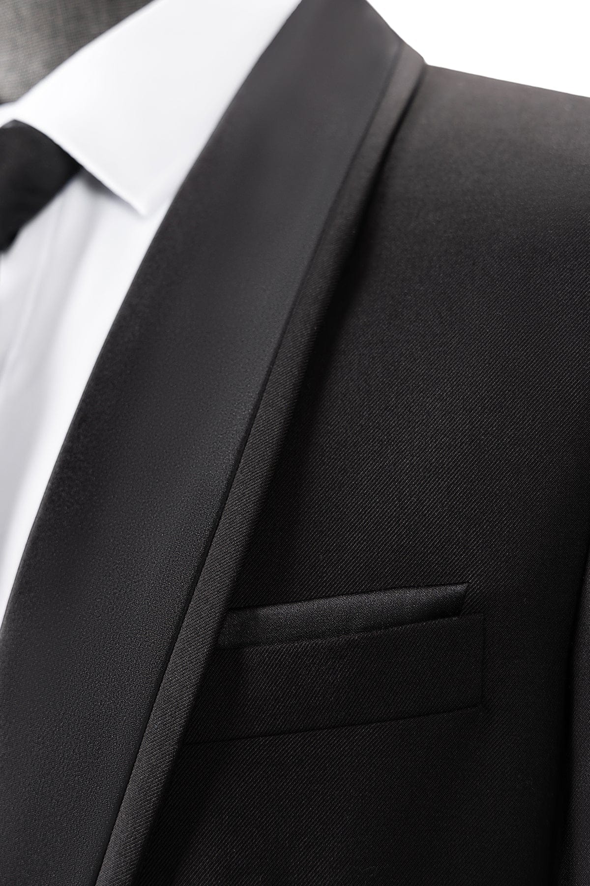 Satin 3 Piece Suit Blazer Vest Trousers