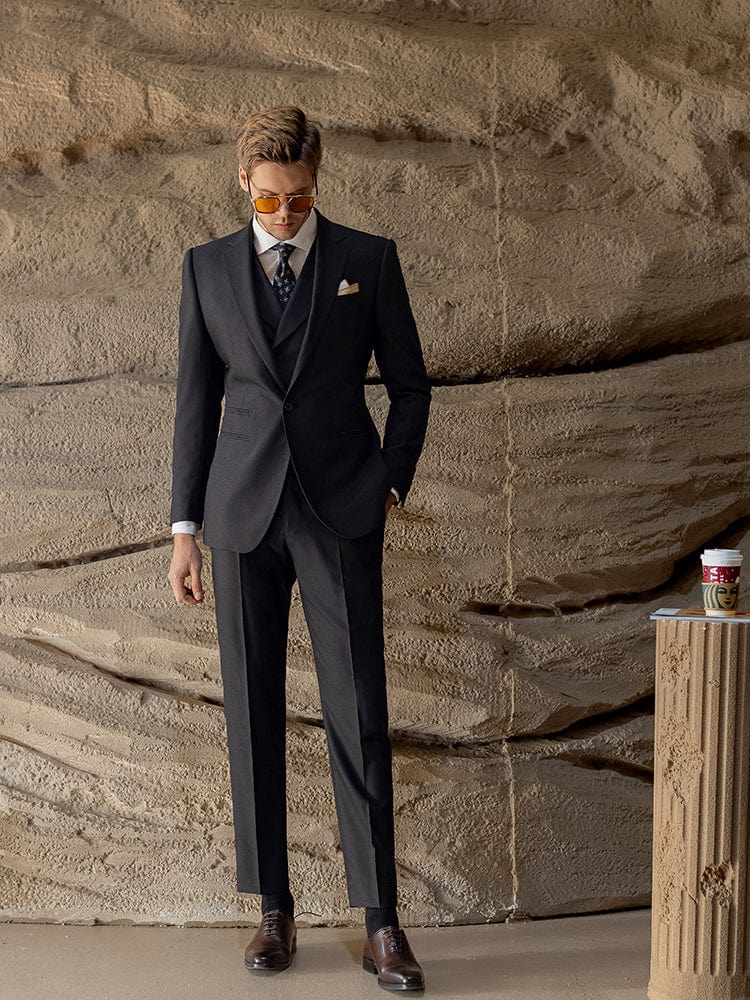 3 Piece Suit Blazer Vest Trousers