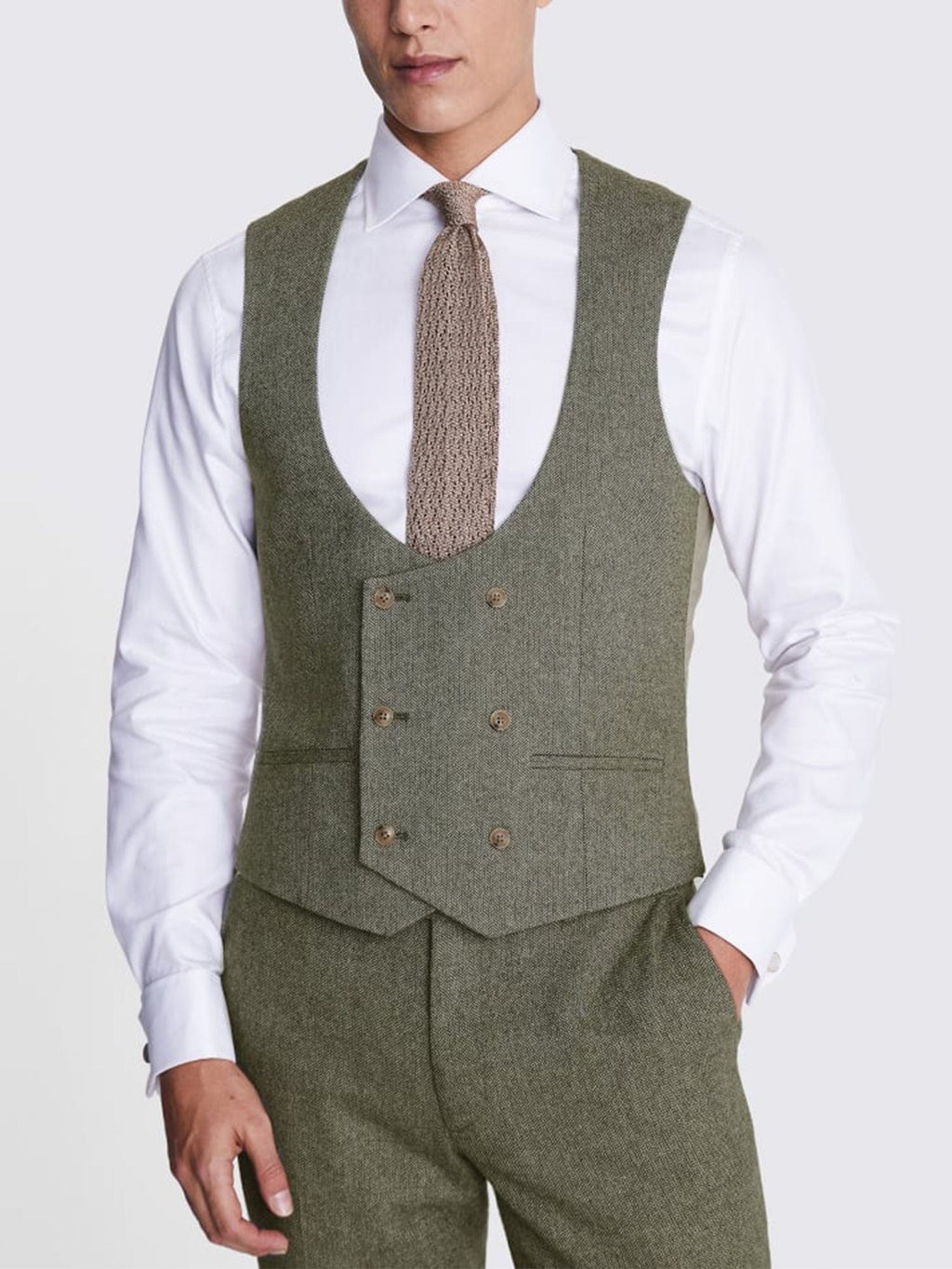 Notch Lapel Slim Fit Business 3 Piece Suit Blazer Vest Trousers