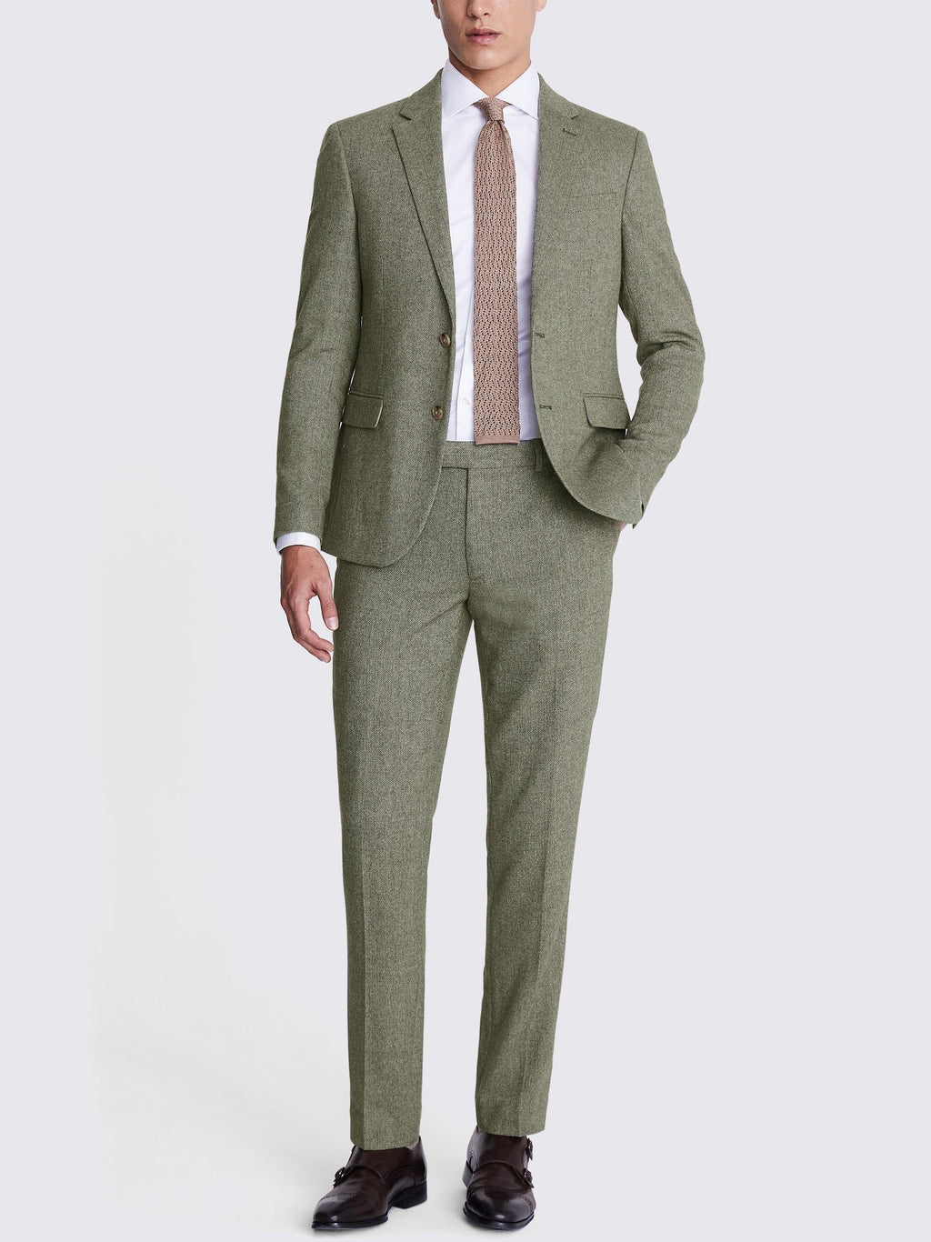 Notch Lapel Slim Fit Business 3 Piece Suit Blazer Vest Trousers