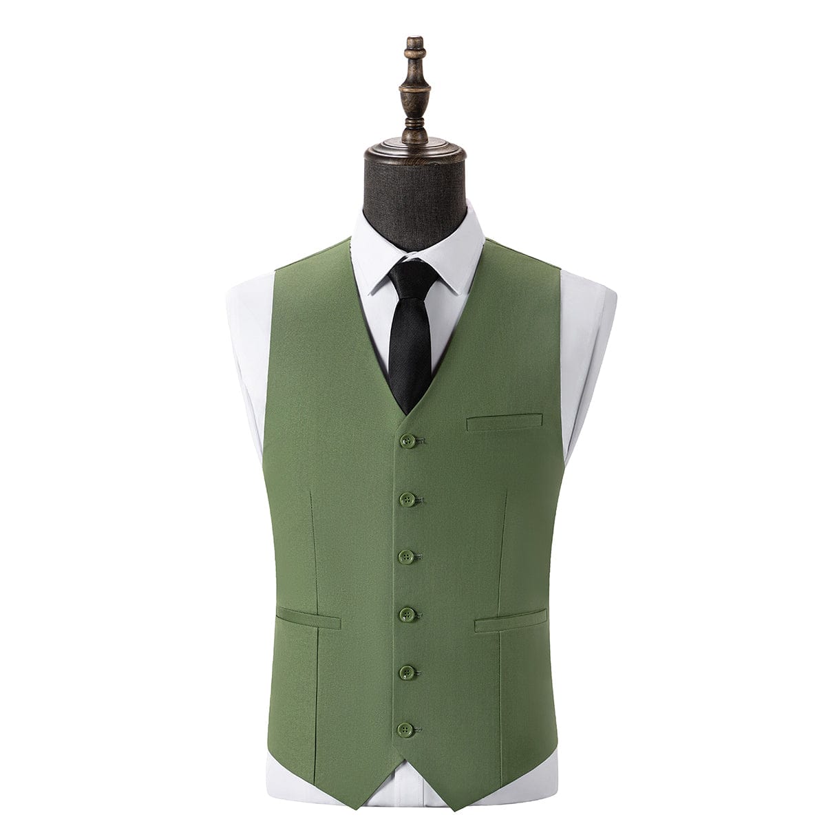 Peak Lapel Business 3 Piece Suit Blazer Vest Trousers