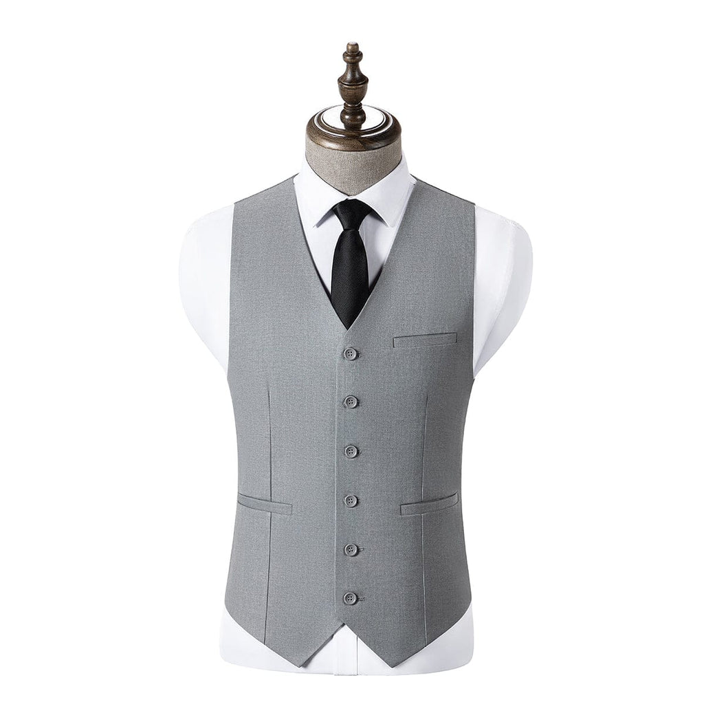 Notch Lapel 3 Piece Suit Blazer Vest Trousers