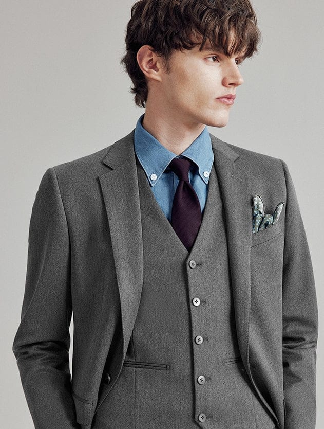 3 Piece Suit Blazer Vest Trousers