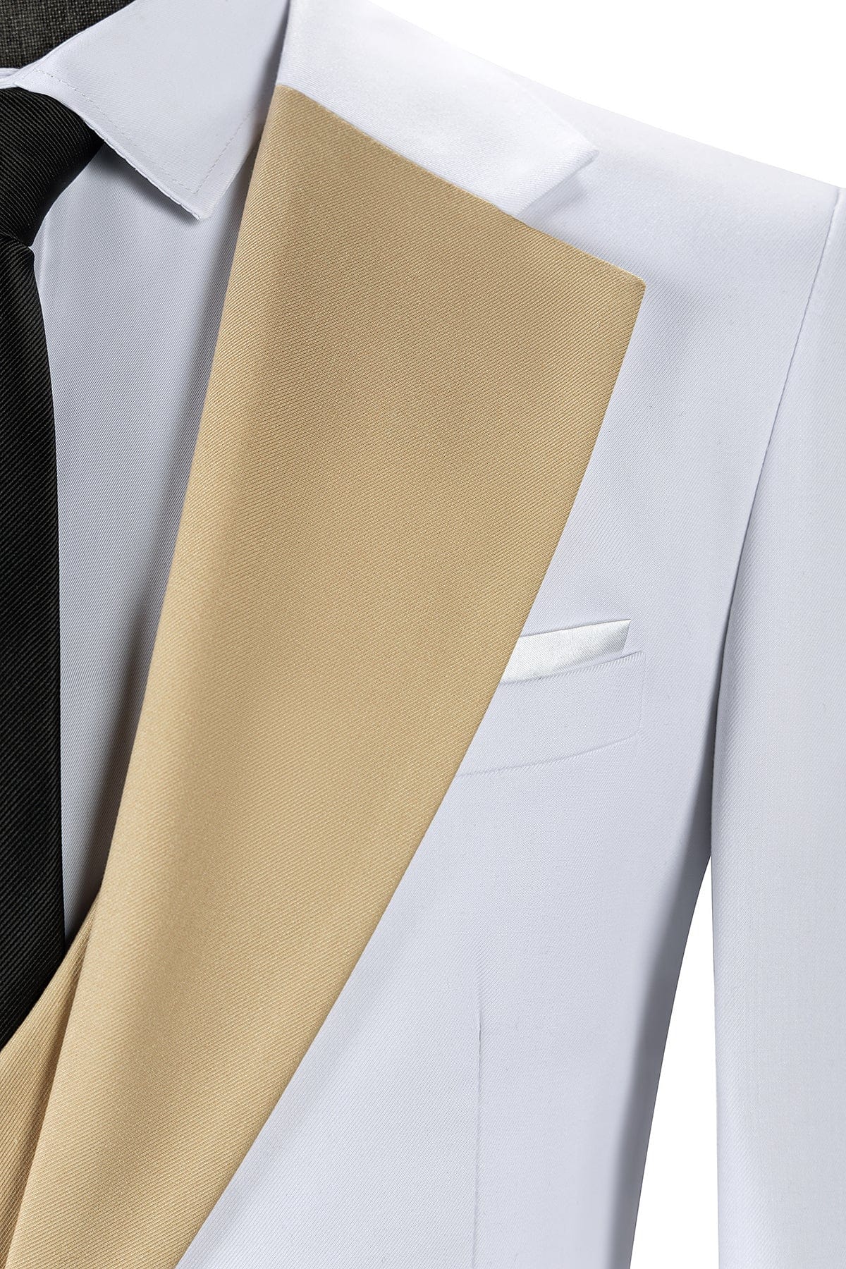 Notch Lapel Tuxedo 3 Piece Suit Blazer Vest Trousers