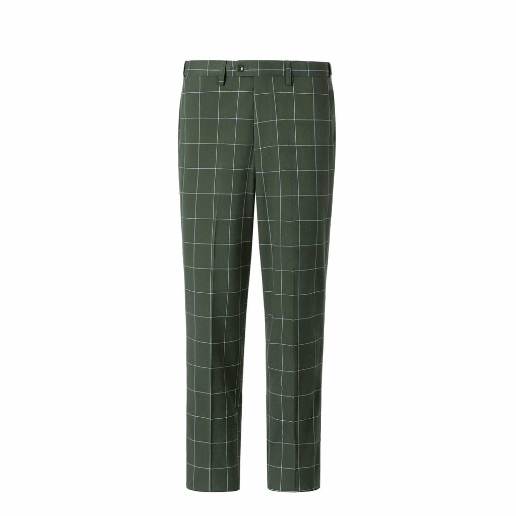 Plaid 3 Piece Suit Blazer Vest Trousers