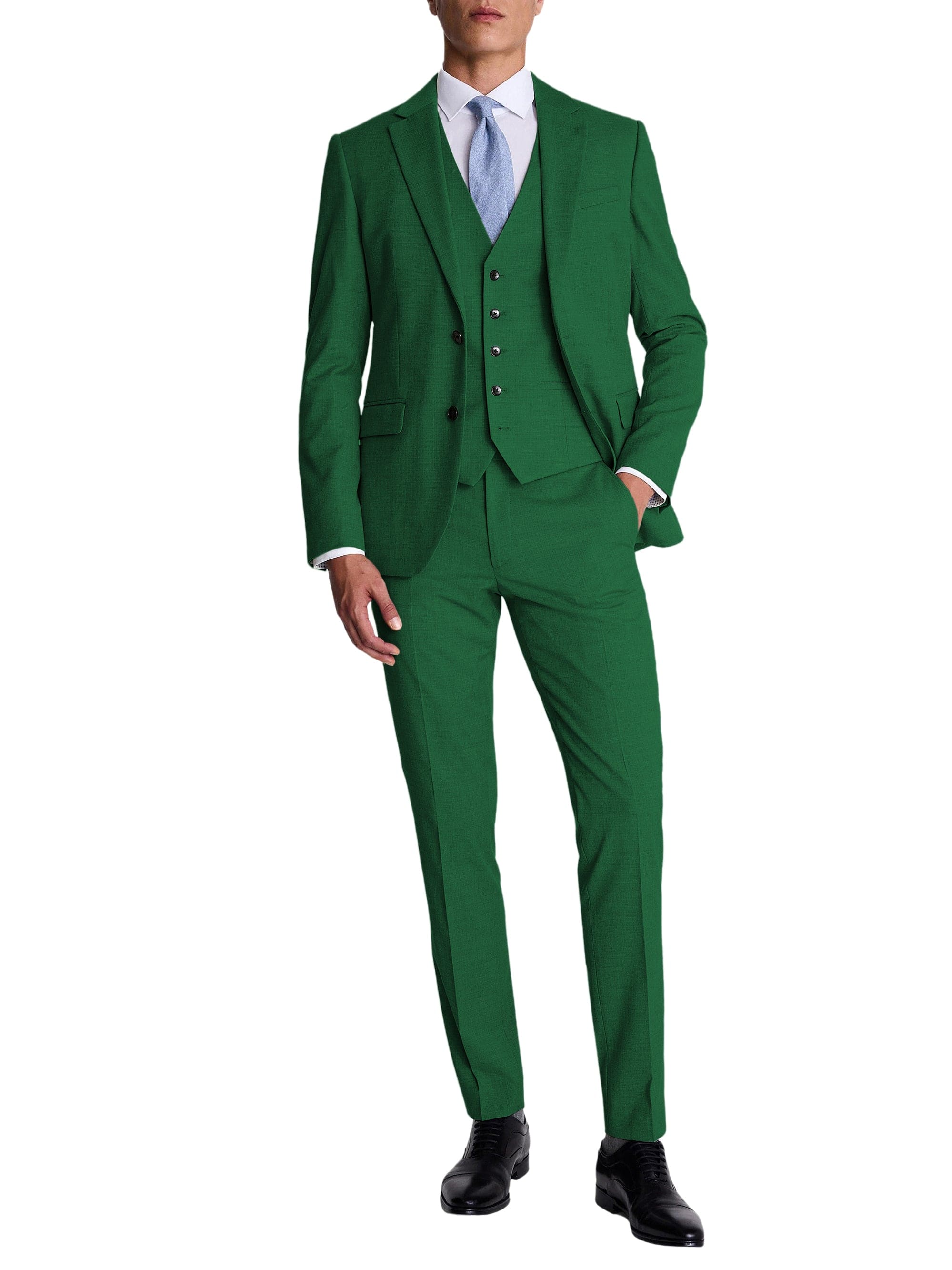 3 Piece Suit Blazer Vest Trousers