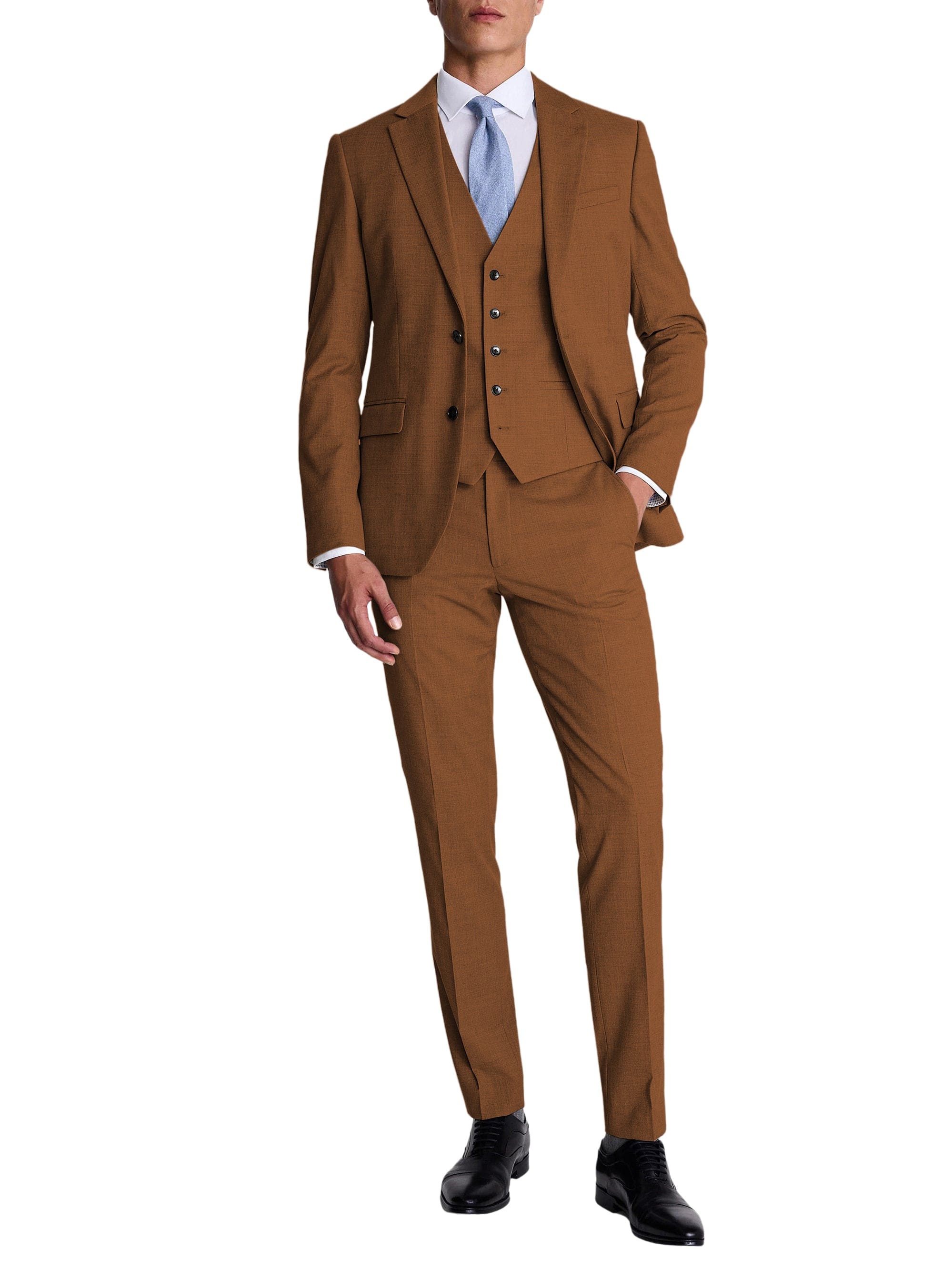 3 Piece Suit Blazer Vest Trousers
