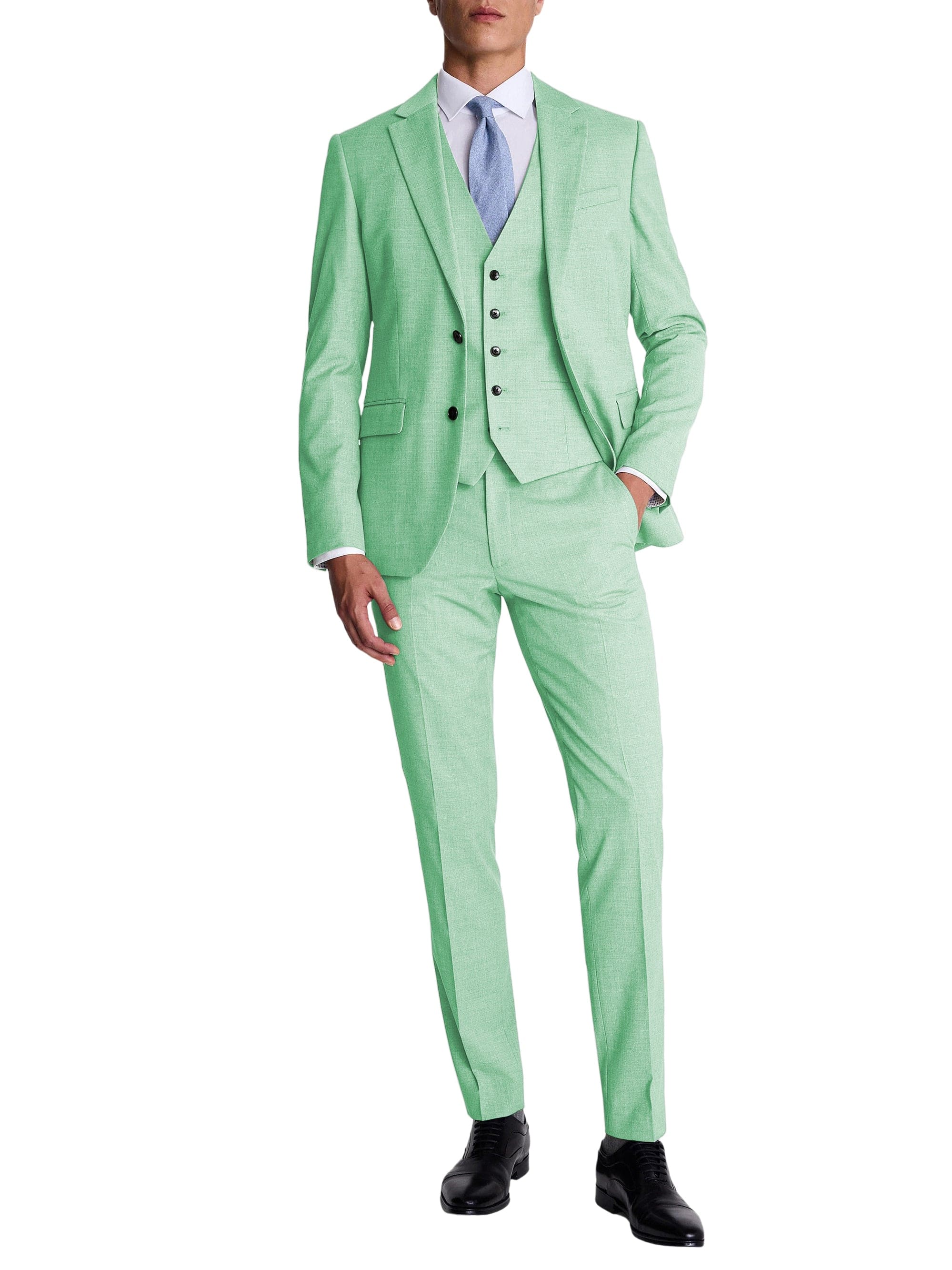 3 Piece Suit Blazer Vest Trousers