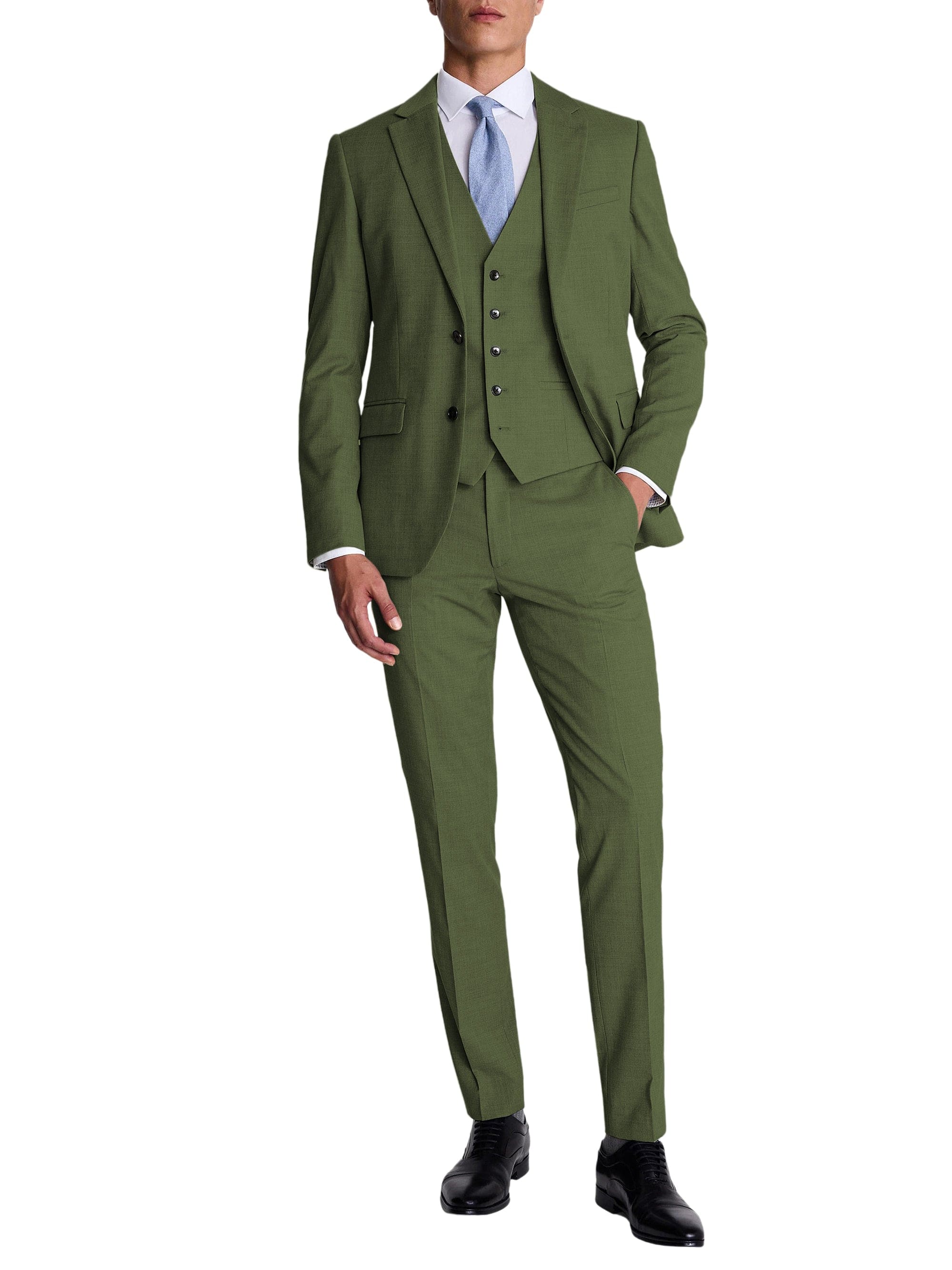3 Piece Suit Blazer Vest Trousers