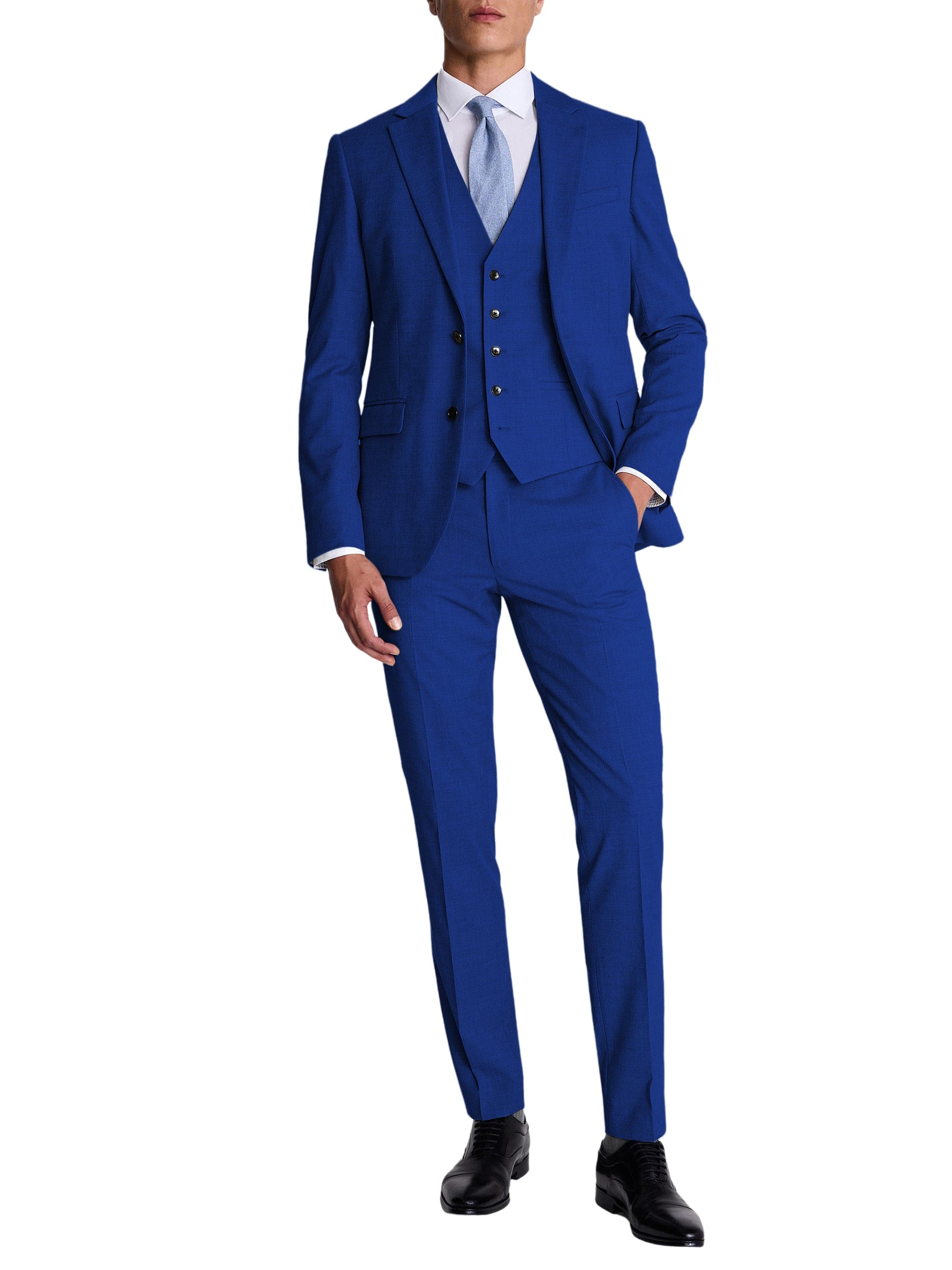 3 Piece Suit Blazer Vest Trousers