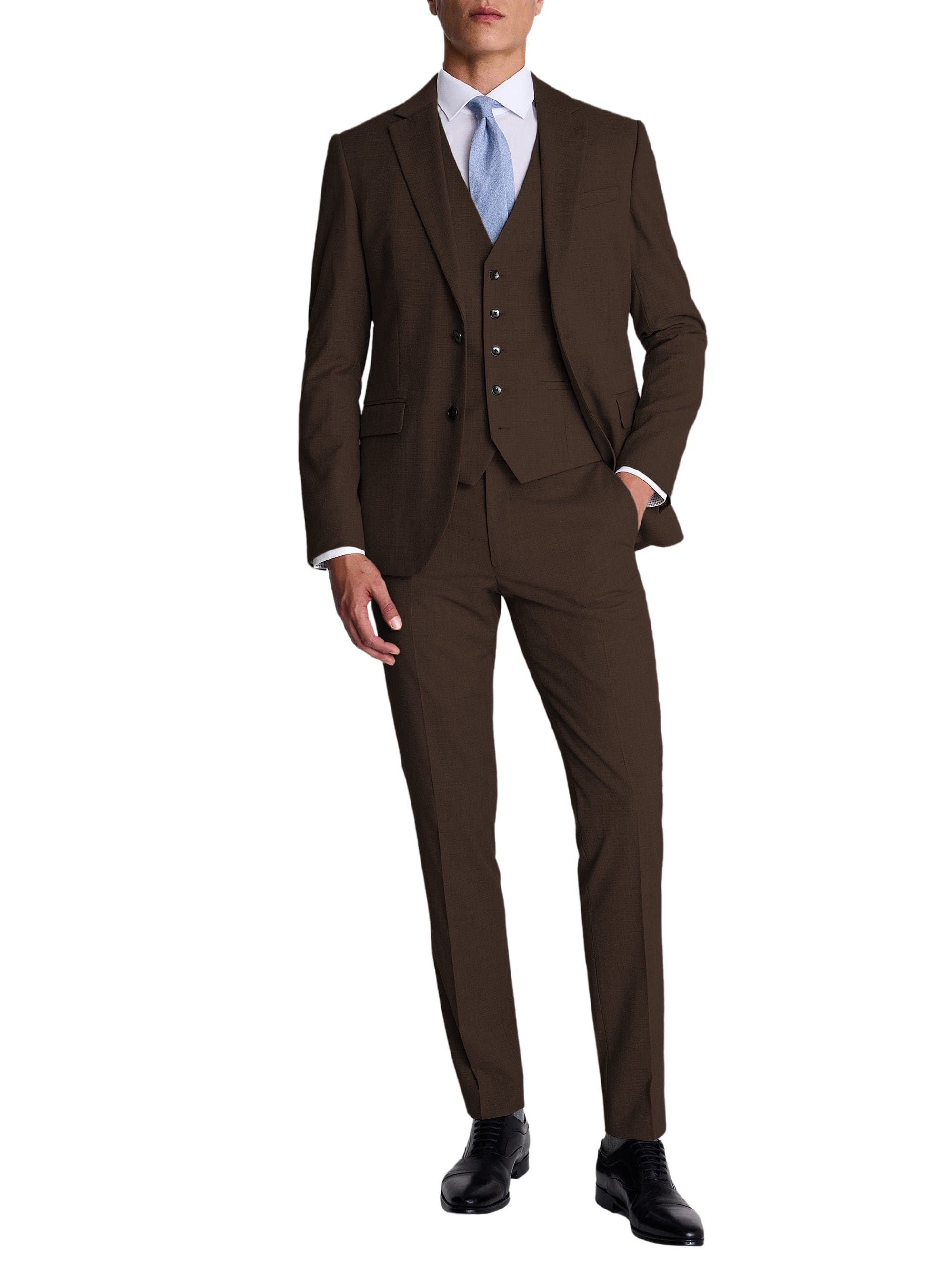 3 Piece Suit Blazer Vest Trousers