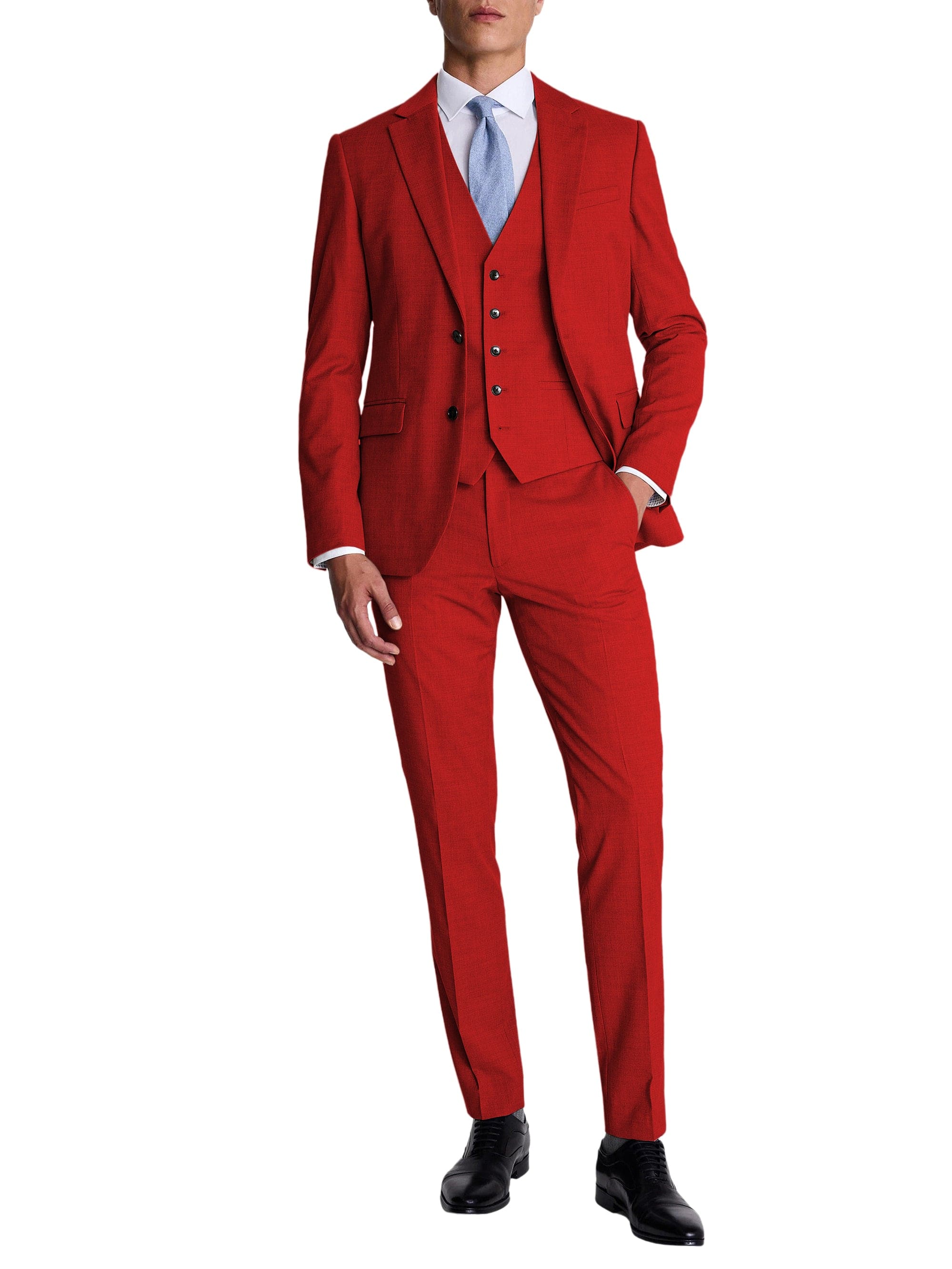 3 Piece Suit Blazer Vest Trousers