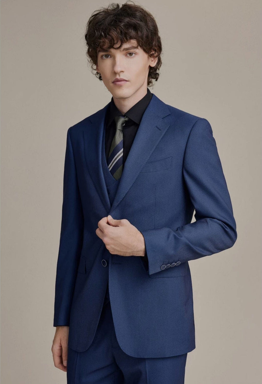 Wedding 3 Piece Suit Blazer Vest Trousers