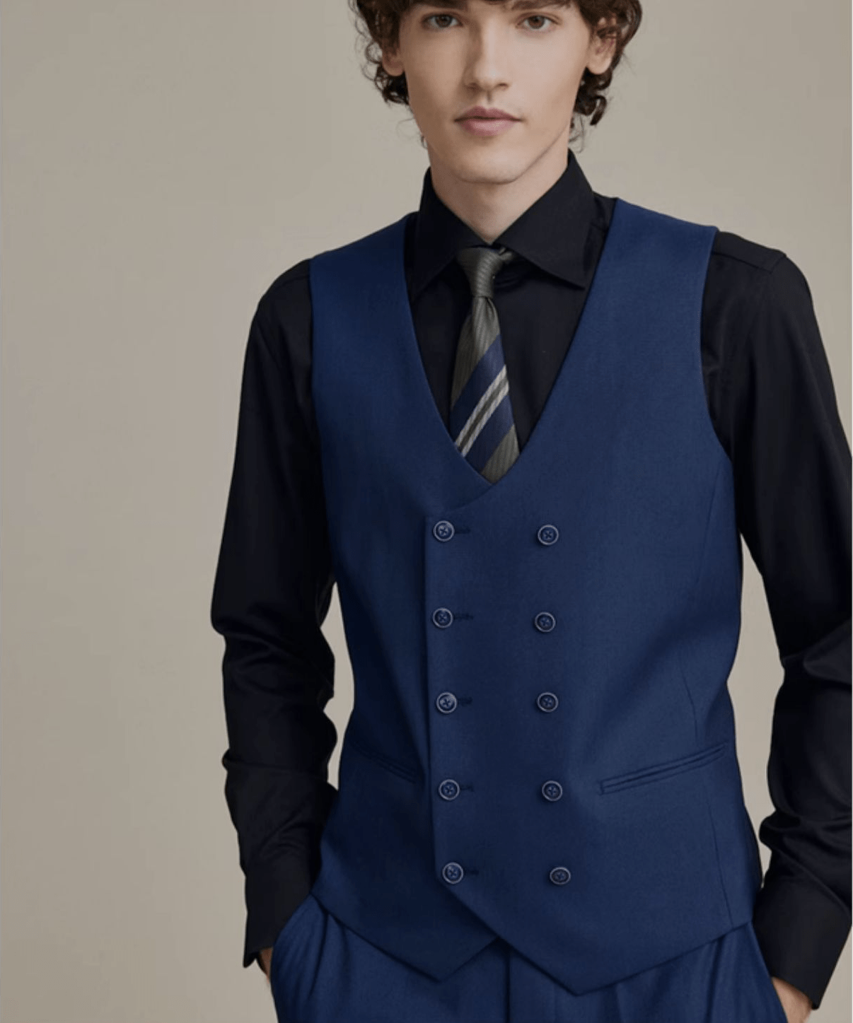 Wedding 3 Piece Suit Blazer Vest Trousers