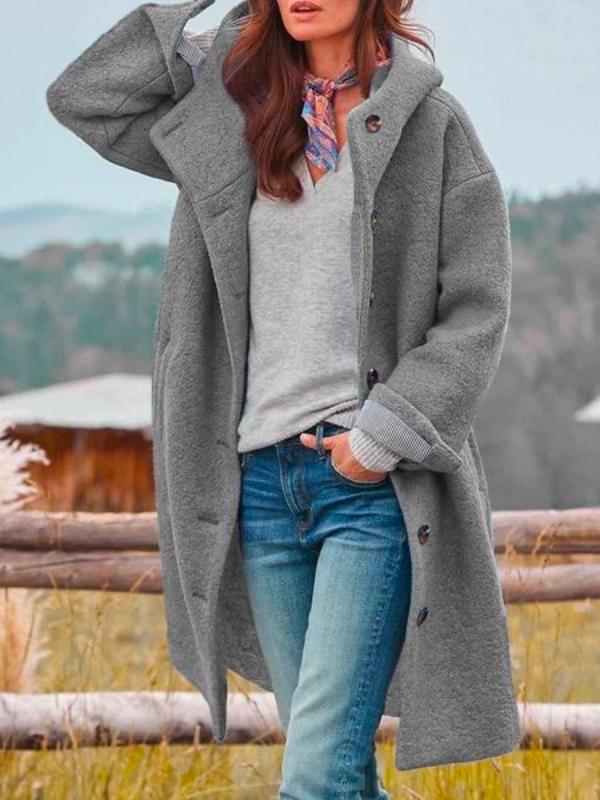 Stylish Long Winter Coat Elegant Refined Timeless